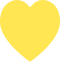 Yellow heart icon
